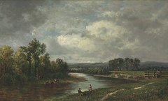 Connecticut River at South Lancaster, New Hampshire by David Johnson