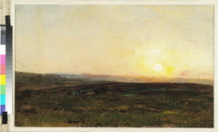 Coucher de soleil by Charles-François Daubigny