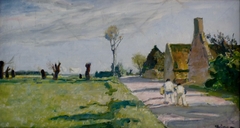 Dans la campagne bretonne by Lucien Simon