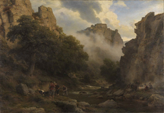 Das Bodetal im Harz by Karl Friedrich Lessing