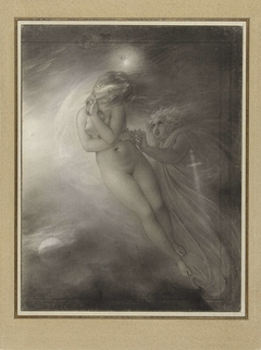 De geesten van Malvina en Oscar by Anne-Louis Girodet de Roussy-Trioson