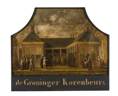 De oude Korenbeurs te Groningen by onbekend