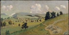 Delaware Water Gap Village by Louis Eilshemius