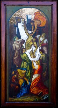 Descent from the Cross by Tasso Pappas