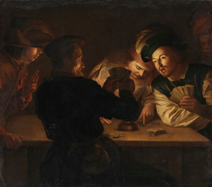 Die Falschspieler (Werkstatt) by Gerard van Honthorst