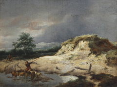 Dunes with a herdsman and his herd by Jacob van Ruisdael