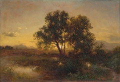 Early Evening Landscape by Sándor Brodszky