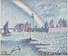 Entrance to the Port of Honfleur by Paul Signac