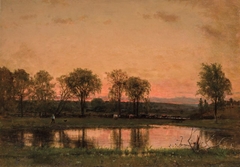 Evening Glow by Worthington Whittredge