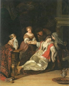 Fainted Woman, after Eglon van der Neer by Karoline Luise von Baden