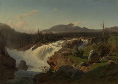 Falls of Riukanfoss, Norway by August Leu