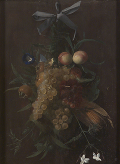 Festoon with Fruit and Flowers by Jan Anton van der Baren