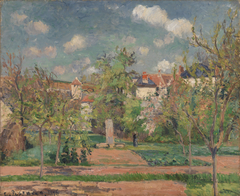 Garden in Full Sunlight (Le Jardin au grand soleil, Pontoise) by Camille Pissarro