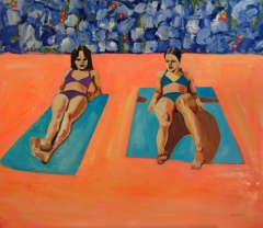 Girls Sunbathing by Katrine Storebo