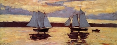 Gloucester Mackerel Fleet at Sunset by Winslow Homer