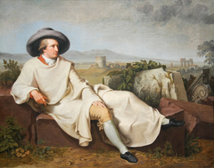 Goethe in the Roman Campagna by Johann Heinrich Wilhelm Tischbein