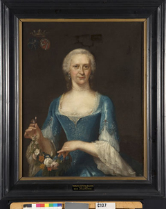 Hadewina Antonia Backer (1717-1764). Echtgenote van Willem van Heemskerck by Jan Maurits Quinkhard