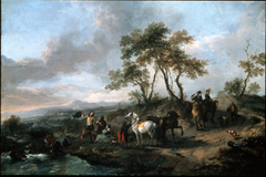 Halt of a Hunting Party by Philips Wouwerman