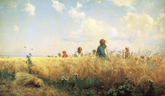 Harvest time. Croppers by Grigoriy Myasoyedov