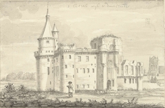 Het kasteel Wijk bij Duurstede by Joseph Adolf Schmetterling