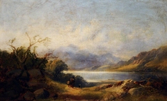 Highland River and Lake View by Joseph Horlor