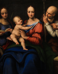 Holy Family with St Catherine by Cesare da Sesto