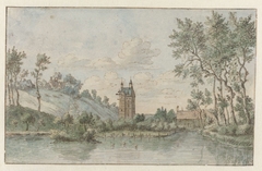 Huis de Kluys bij Brussel by Josua de Grave