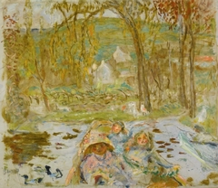 In a boat by Pierre Bonnard