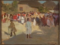 In the village on Sunday by Teodor Ziomek