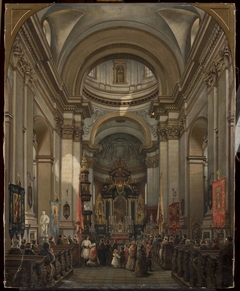 Interior of St. Peter’s church in Kraków by Saturnin Świerzyński