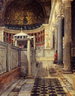 Interno della chiesa di San Clemente, Roma by Lawrence Alma-Tadema