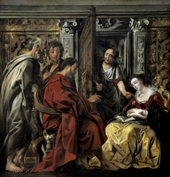 Jesus in the house of Martha and Mary by Jacob Jordaens