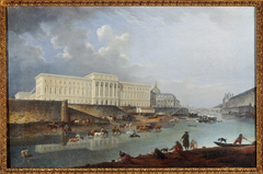 L'Hôtel de la Monnaie, le quai de Conti et la Seine, vus de la pointe de la Cité by Pierre-Antoine Demachy