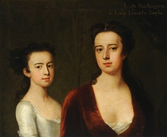 Lady Dorothy Savile, Countess of Burlington (1699-1758) with her Daughter Lady Dorothy Boyle, later Countess of Euston (1724-1742) by Michael Dahl