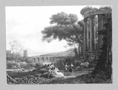 landcape with mythological scene by Claude Lorrain