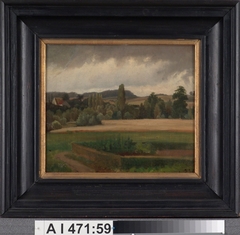 Landscape from Grafenberg ; Study by Werner Holmberg