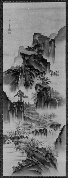 Landscape by Nakabayashi Chikkei