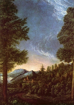 Landscape of Danube near Regensburg by Albrecht Altdorfer