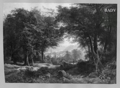 Landscape: view of Heidelberg by Georg Maria Eckert