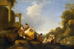 Landscape with Diana and Callisto by Cornelius van Poelenburgh