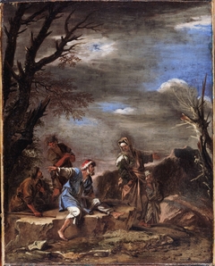 Landscape with Figures by Salvator Rosa