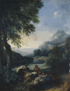 Landscape with Shepherds by Gaspard Dughet