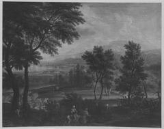 Landschaft mit der Flucht nach Ägypten by Franz Joachim Beich