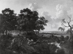 Landschaft mit Falkner by Jan Wijnants