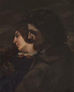 Les amants dans la campagne. Sentiments du jeune âge by Gustave Courbet