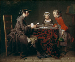 Les Tours de Cartes by Jean-Baptiste-Siméon Chardin