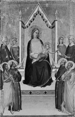 Madonna and Child Enthroned with Saints by Anonymous