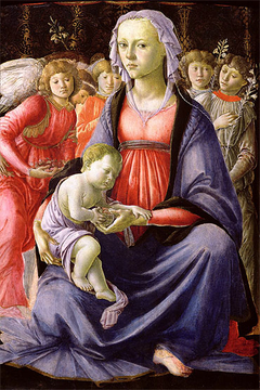 Madonna and Child with Five Angels by Sandro Botticelli