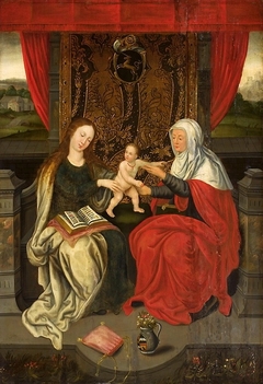 Madonna and Child with Saint Anne by Anonymous