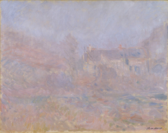 Maisons à Falaise, brouillard by Claude Monet